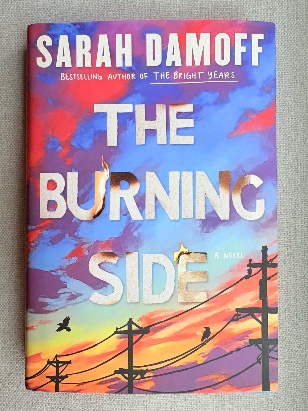🔥 The Burning Side by Sarah Damoff Hardcover Novel 🔥
